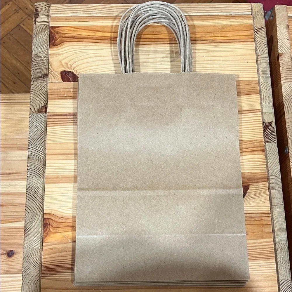 9 Natural Brown Gift Bag with Handles